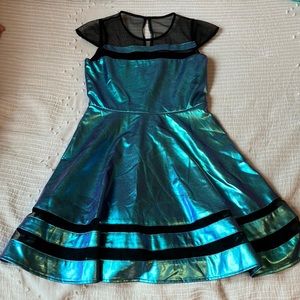 Girls Metallic Dress